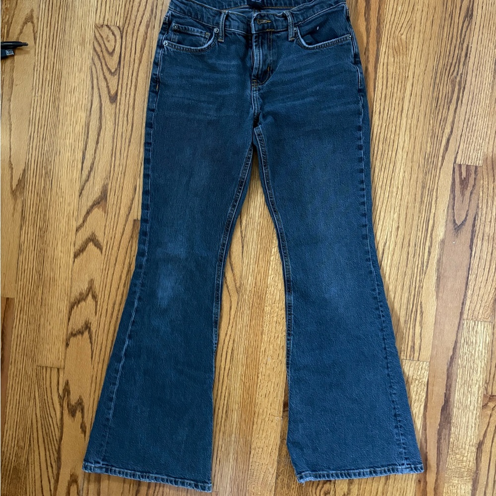 BDG distressed Black Flare Jeans
